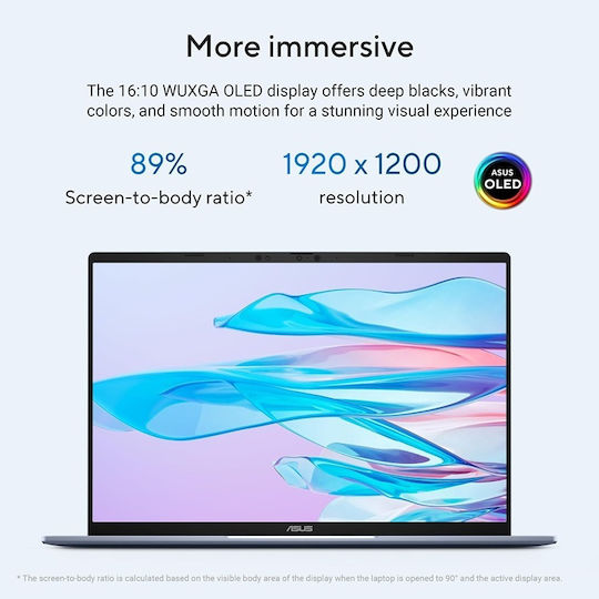 Asus Vivobook S16 S3607QA-OLED-SH037W 16 Zoll OLED FHD+ Snapdragon-X2 Elite 16GB 1TB SSD Windows 11 Startseite Mist Blau US Tastatursprache