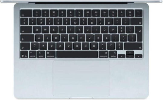 Apple MacBook Air 13.6" IPS Retina Display (M5-10-Core/16GB/512GB SSD/8-Core GPU) с Зарядно 30W Sky Blue (Английска (Великобритания) клавиатура)