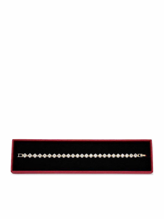 Velve Set Bratari Riviera Placate Cu Aur Cu Zircon Pentru Femei 18cm