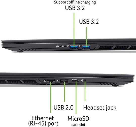 Acer Nitro 16S AI AN16S-61 16" IPS QHD+ 180Hz (Ryzen AI 300 Series-AI 9 365/32GB/2TB SSD/GeForce RTX 5070 Ti/W11 Home) (International English Keyboard)