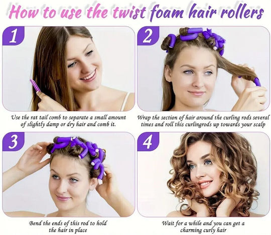 Bendable Hair Rollers 10pcs