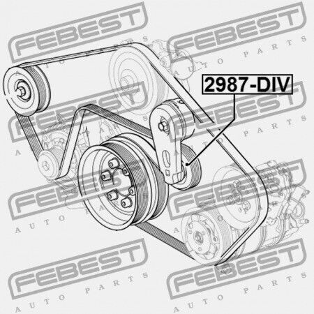 Τροχαλία Τεντωτήρα Land Rover Discovery Iv 2010-2016 Lr035546