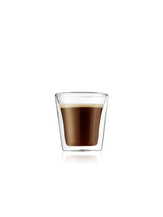 Bodum Canteen Coffee/Freddo Glass Glasses 100ml 2 Pieces