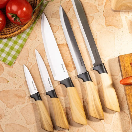 Klausberg Set Knives with Base Made of Stainless Steel 6 Pieces