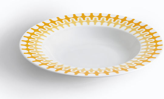 Ιωνία Illusion Πιάτο Βαθύ Κίτρινο με Διάμετρο 23cm