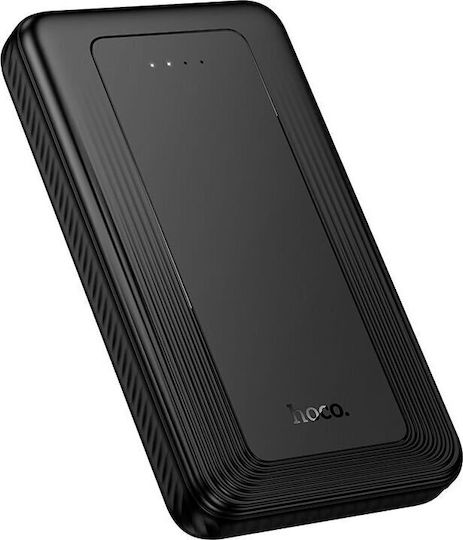 Hoco J165 Power Bank 10000mAh με 2 Θύρες USB-A και Θύρα USB-C Μαύρο