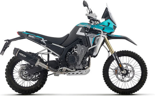 Arrow Exhaust Aluminium Dark Indy Race Evo Carbon End Cap Kove 800x Pro/800x Rally '25-'26 72667akn.alum Dark
