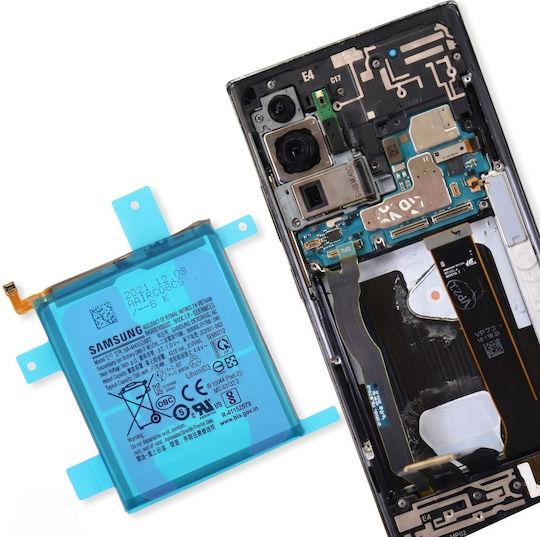 Clappio Двустранен Самозалепващ Стикер За Батерия Samsung Galaxy Note 20 Ultra Прозрачен