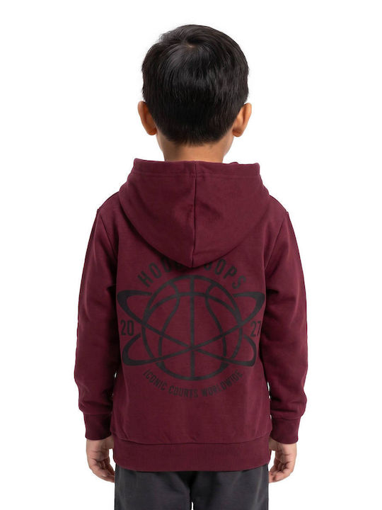 Kids Sweatpants Set Burgundy