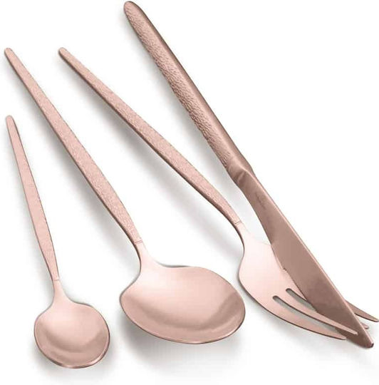 Berlinger Haus Cutlery Set Stainless Steel Rose Gold 24 Pieces