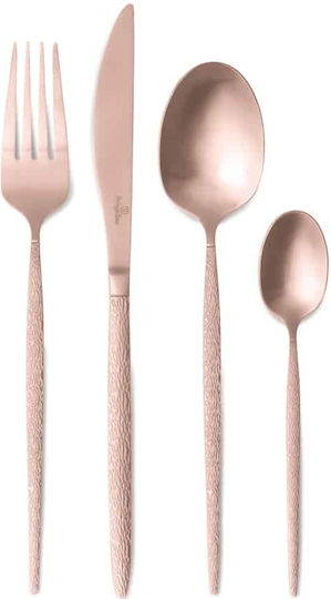 Berlinger Haus Cutlery Set Stainless Steel Rose Gold 24 Pieces