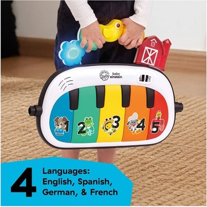 Baby Einstein Farm Explorers Activity Gym with Music for Newborns