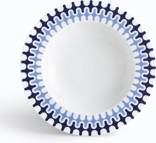 Ionia Illusion Geschirrset aus Porzellan Blau 20Stück