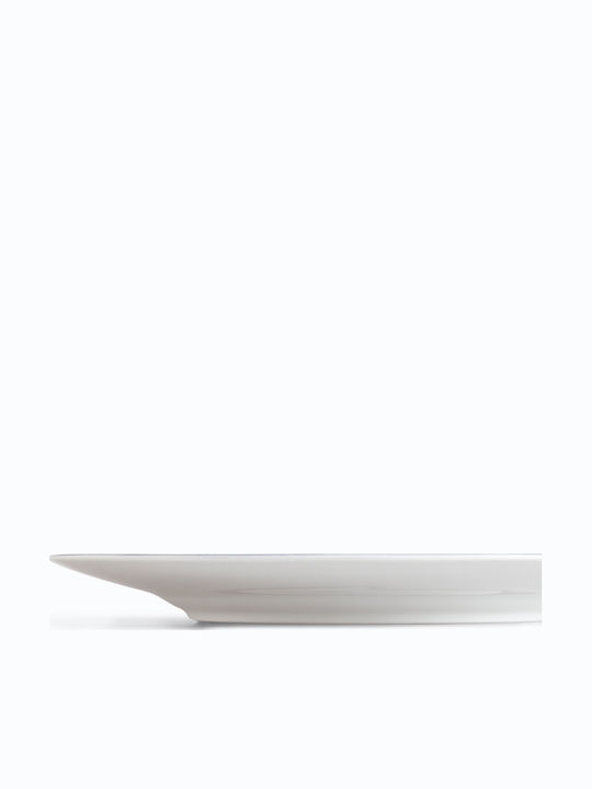 Ionia Illusion Serving Platter of Blue Porcelain with Diameter 30cm