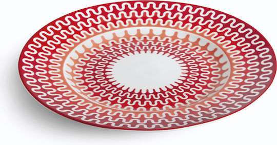 Ionia Illusion Servierplatte aus Porzellan Rote