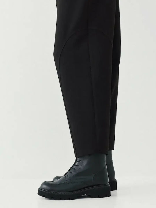 Damen Stoffhose Schwarz
