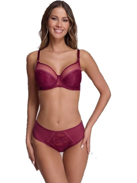 1396 Women's Brief Dark Cherry Slip