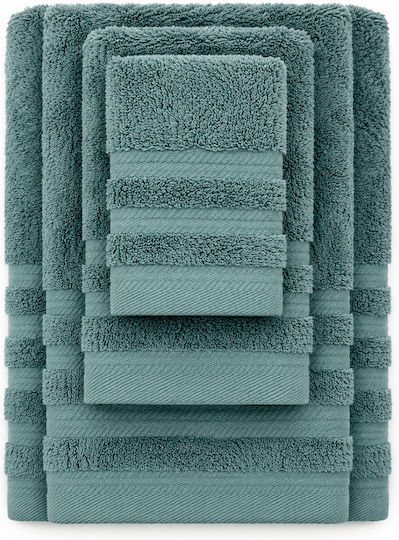 Xionoula Home Aura Washcloth 30x30cm Petrol Blue Weight 600gsm
