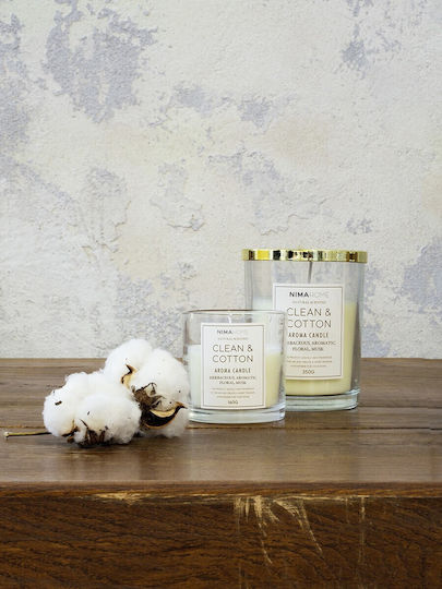 Nima Ароматична Свещ в Буркан с Аромат Clean & Cotton 160гр