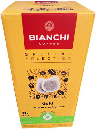 Bianchi Coffee Κάψουλες Espresso Crema Συμβατές με Μηχανή E.S.E. Pod 16caps