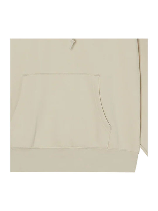 Brick Hooded Sweatshirt Beige
