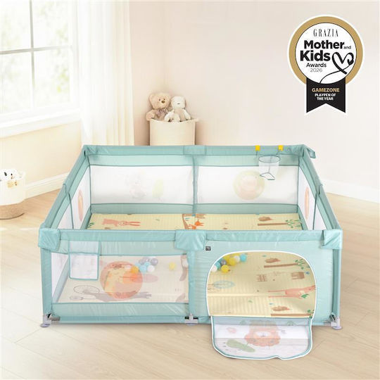 Moni Gamezone Playpen With Mattress Beige 120x120cm