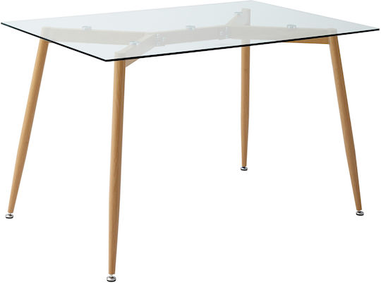 Fiorino Glass Τραπεζαρίας 120x80x75εκ. Fiorino Glass Τραπεζαρίας 120x80x75εκ.