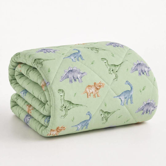 Astron Italy Παιδικό Πάπλωμα Μονό με Γέμιση Microfiber Dinosaurs Dinosaurs 160x240εκ.