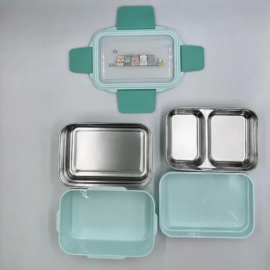 Pandaboo Plastic Kids Food Container Green