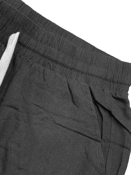 Trouser in Relaxed Fit Black