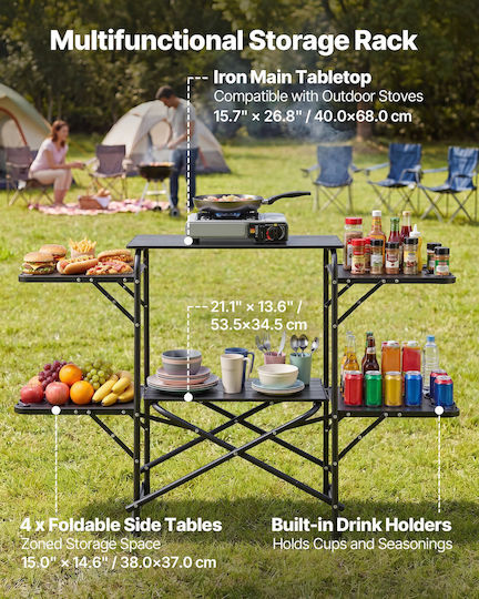 Vevor Metal Folding Camping Table
