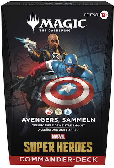 Wizards of the Coast Marvel Super Heroes Case (4) Magic: The Gathering Commander-Deck (GER)