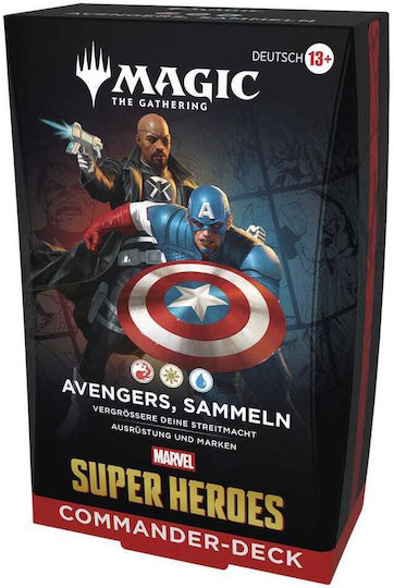 Wizards of the Coast Marvel Super Heroes Case (4) Magic: The Gathering Commander-Deck (GER)