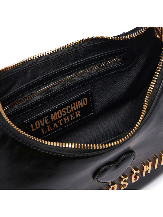 Leather Women's Hobo Bag Nero