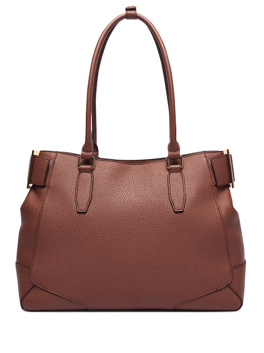 Moschino Women's Brown Leather Shoulder Bag