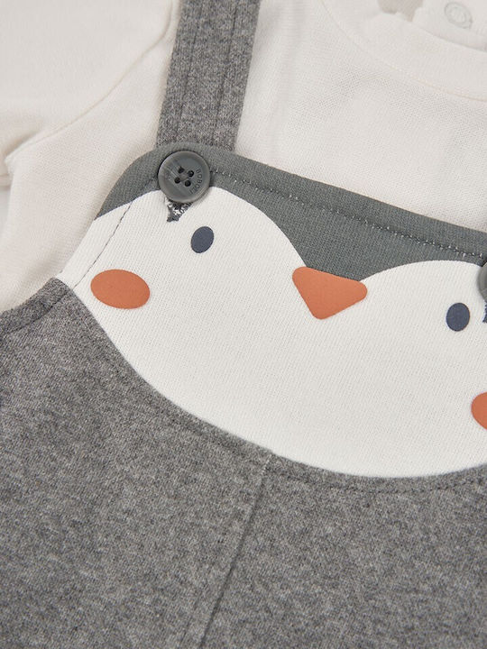 Boboli Boboli Baby-Strampler mit Hosen Grau
