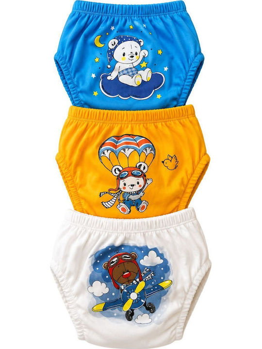 Poopes Set Kids Underwear Potty Training Pants 3 Pieces Multicolour