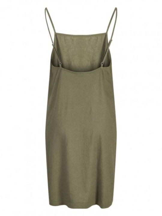 Summer Mini Dress Dusty Olive