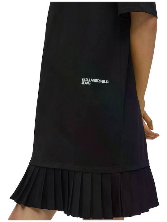 Лятна Mini T-shirt Рокля Черна
