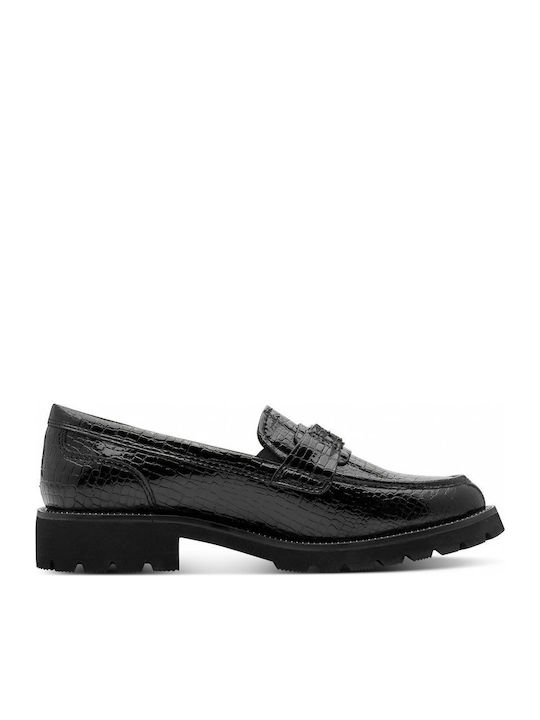 Tamaris Mocasini dama Loafers în Culoare Neagră