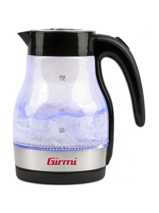 Girmi Τσαγιέρα με Φίλτρο Γυάλινη Μπλε 1700ml