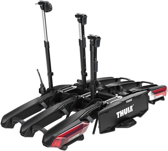 Thule Suport pentru 3 biciclete cu senzori de parcare Thule Epos Parksecure 9803100 montare pe cârlig de remorcare 13 pini negru