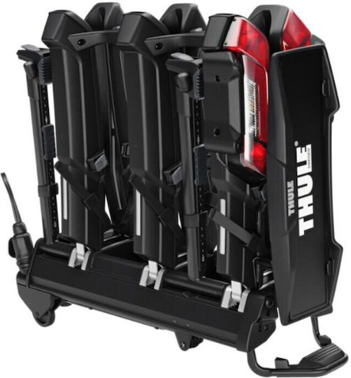 Thule Suport pentru 3 biciclete cu senzori de parcare Thule Epos Parksecure 9803100 montare pe cârlig de remorcare 13 pini negru