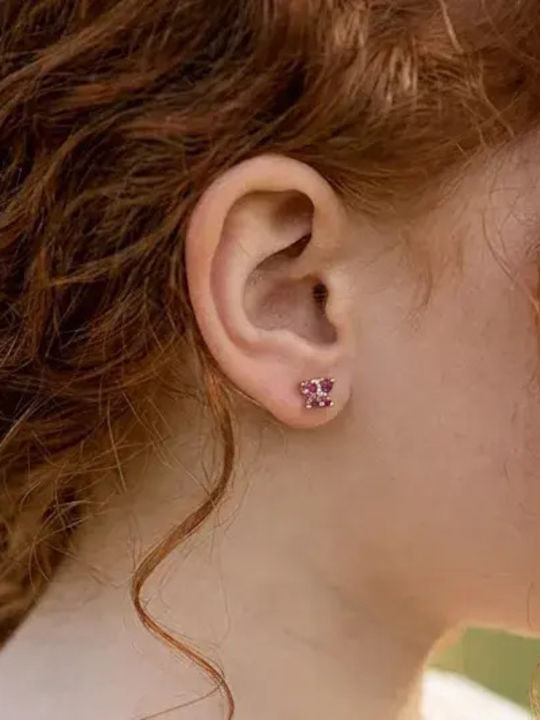 Детски Обици Studs Пеперуди от Злато 9К