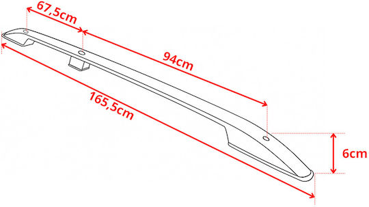 5K Parts Autodachträger Aluminium für Renault Express Dacia Dokker 2013-2020 mit Dachträgerfüßen