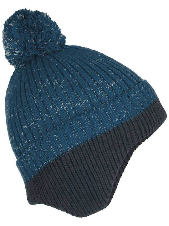 Kinder Beanie Gestrickt Blau