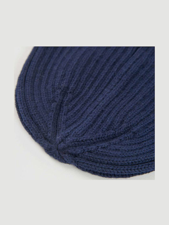 Kids Knitted Beanie Navy Blue