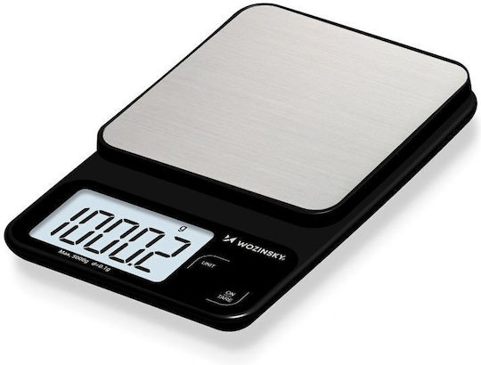 Wozinsky Ψηφιακή Ζυγαριά Κουζίνας με Κάδο έως 5kg Μαύρη