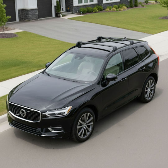 Autodachträger Integrierte Dachreling Volvo Xc60 Ab 2017 Leichtes Schwarzes
