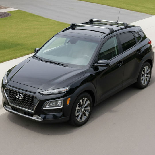 Таванни Стелки За Автомобил С Вградени Огради Hyundai Kona 2017 Леки Сребристи